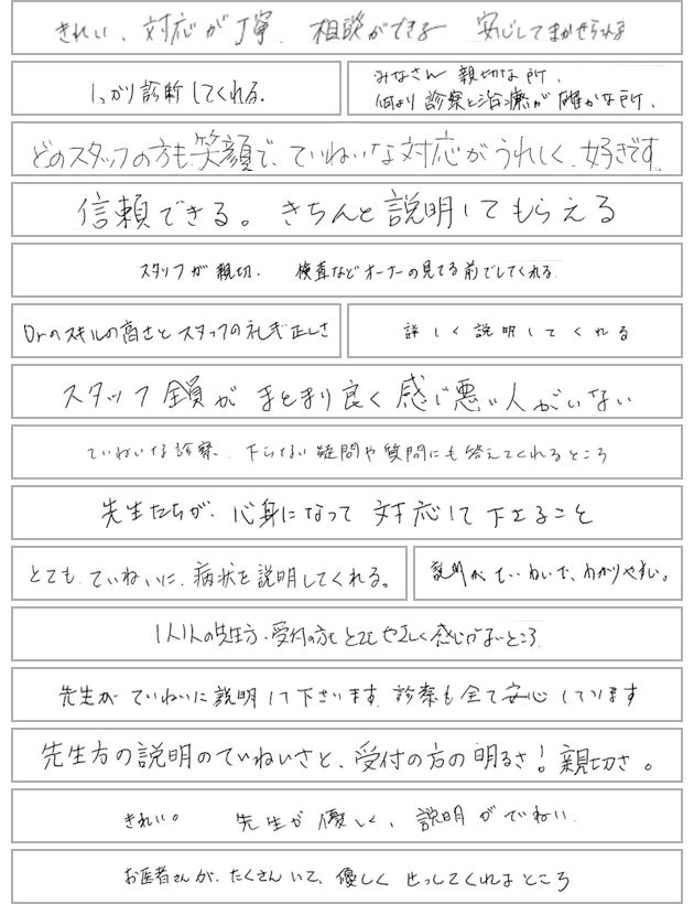 お客様の声一覧